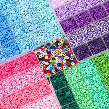 500/3000pcs Polymer Clay Beads Kit, Mixcolor Polymer Clay Beads Kit For Jewelry Making, Perfect For Friendship Bracelets And Supplies Gifts, DIY Friendship Bracelet Necklace Earrings Handmade Craft Supplies