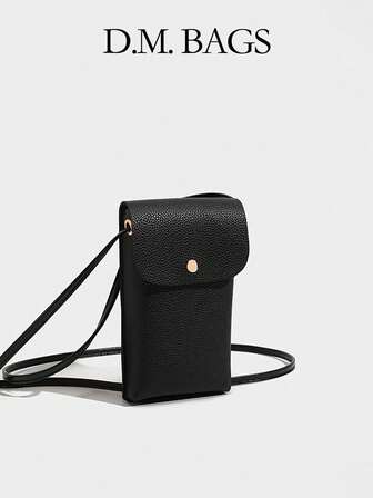 New Fashion Large Capacity Casual Versatile Contrast Color Retro Elegant Chic Women's Phone Wallet Coin Purse Portable Multi-Layer Phone Bag, Suitable For Office Ladies, College Students, Daily Use, Printed Small Bag