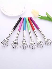 Ausziehbarer Rückenkratzer, tragbarer teleskopischer Rückenkratzer mit Edelstahl und Gummigriff, ideal als Geschenk zu Thanksgiving, Geburtstag, Weihnachten