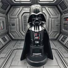 1 Authentic Star Wars Series Black Sith Character Desktop Figurine, Stand And Handle, ABS Material, Unique Design Collectible, Suitable For Office Or Bedroom Decoration | Perfect Holiday Gift, Christmas Choice, Thanksgiving Top Pick - Multicolor - View 11