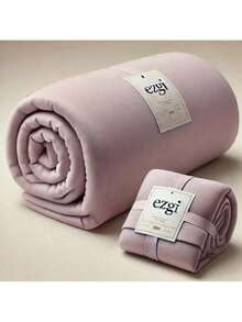 2 Pieces Oversize Double Fitted Bed Sheet Set Pink&Lilac | 70% Cotton %30 Polyester Ranforce 180x200 Cm With 30 Cm Deep Pockets | Includes 4 Pieces Pillowcase 50x70 Cm MADE IN TURKEY - Pink - View 5
