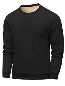 男士保暖圆领卫衣，美国品牌，秋冬季百搭上衣