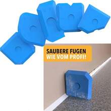 5 Stück Silikon Fugenwerkzeug Set - Dichtungskratzer und Glättspatel Set für DIY Projekte, leicht zu reinigen, ohne Strom, ideal für Heimwerken und Bauen, Bau-Grundausstattung | ergonomischer Griff | Silikon