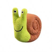 1pc Snail Shaped Pet Foraging Doll, Pet Sniffing Doll, Pet Sound Doll, Pet Training Doll, Pet Plush Doll, Pet Interactive Boredom Breaker Doll, Food Dispensing Snail Sniffing Doll, Squeaky Dog Puzzle Interactive Dog Doll For Foraging Instinct Training, Plush Soft Puppy Doll, Dog Chew Treat Puzzle Doll, Dog Vocalization Doll, Suitable For Small Dogs, Random Style Sent