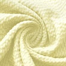 Men's Long Sleeve Henley Collar Shirt, Button Front, Lightweight Polyester Fabric, Striped & Plaid Design, Casual & Comfortable, Soft Fabric, Daily Wear, Fashionable & Breathable For Summer Beach Vacation, Rolled-Up Sleeves, Fashionable Menswear, Outdoor Casual Apparel, Classic Fit, Versatile & Lightweight Shirt, Men's Everyday Top - Light Yellow - View 5