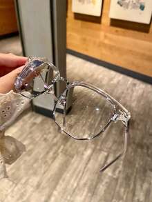 Blue Light Glasses For Woman/Men Computer Bluelight Glasses Womens/Mens Half Frame Clear Lens Glasses,Blue Light Glasses For Woman Men Safety Glasses  Glasses Protection Computer Gaming Glasses Women Cute Light Weight Red Frame Oversized Non Prescription Small Face Square Cat Eye Reduce Eye Fatigue On Computers, TVs, Phones, And Games, Suitable For Computer Lense Screen Protector Plain Glasses Clear Lens Glasses Blue Light Light Blocking Glasses Blue Light Glasses Light Glasses For For Women Men Light Glasses For Glasses For Women 99 Blue Light Glasses For Woman Blue Light Glasses Women/Men, Fashion Round Frame UV Ray Filter Computer Gaming Glasses Computer Glasses - Anti Eyestrain & UV Glare Protection Anti Glare - Vàng - Xem 4