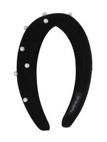 4/1pc Retro Velvet Headband, French Vintage Pearl Hairband, Autumn/Winter Elegant High Crown Hair Accessories Suitable For Daily, Work, School, Festivals