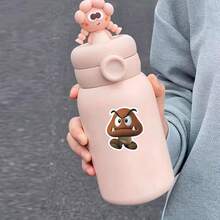 Super Mario 50 pièces/100 pièces Ensemble d'autocollants de dessin animé Super Mario, en matériau PVC imperméable, convient pour le DIY sur téléphone, ordinateur portable, planche de skate, sac à main, etc. - Art de dessin animé amusant pour adultes, cadeau idéal pour les fans de Super Mario, idéal pour la décoration d'hiver, du Nouvel An et de Noël