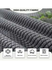 1pc Solid Color Plaid Headboard Cover, Full Coverage Thick Headboard Backrest Cover With Elastic Protective Sleeve, Universal Fit,Kitchen Decor,Household Items,Mother's Day Gift,Bedroom Decor,Garden,Kitchen Decor,Summer,Beach,Travel Essentials,Room Decor,Squishy,Graduation - Multicolor - View 6