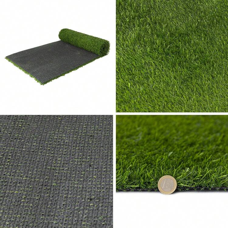 Gazon Synthétique Exterieur With Picots 30mm - Faux Gazon Pour Balcon, Terasse Et Jardin - Premium Tapis Gazon - Fausse Herbe Balcon - Tapis Herbe Artificielle1x2 M Vert - 綠色 - 查看 5