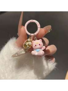 Keychain Student Backpack Cute Pendant Girl Bag Accessories - 粉色 - 查看 7