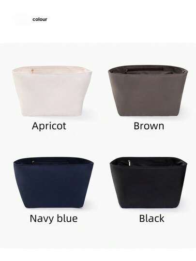 피코틴 18/22 새틴 백 오거나이저용 지갑 정리함 삽입 여성용 고급 핸드백용 피코틴 백 경량 지갑 필수품 여러 포켓 가을이 있는 부드러운 터치 내부 라이너