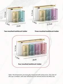 Soporte de pared para cepillo de dientes, sin necesidad de perforar, soporte para taza de enjuague y cepillo de dientes eléctrico para baño