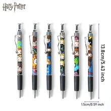 Warner Bros Set Of 6 Harry Potter Hogwarts Cartoon Style Gel Ink Pens Officially Licensed Medium Point Black Gel Ink Pens For Adults Journaling Drawing Writing And Office Supplies Great As Gifts And Stocking Stuffers