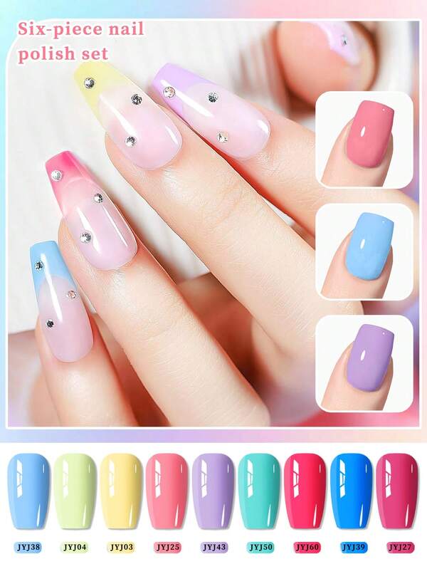 6pcs Gel Nail Polish Set - Autumn/Winter Cool Brown Series, Semi-Permanent Soaking, Requires LED Light, Suitable For Home Salon Nail Art DIY Design