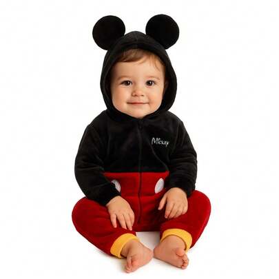 Disney Mameluco con gorro bordado sin pie