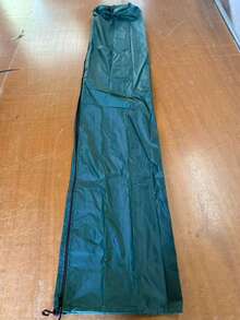 1pc 360° 165/180cm Rotating Waterproof Clothesline Cover - All-Weather Zippered Drying Rack Protector With UV Protection, Outdoor Clothesline Shade And Garden Umbrella Accessory