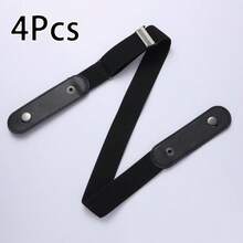 1/2/4条装弹力腰带，可调节无扣腰带，适合搭配牛仔裤和休闲裤，男女通用，隐形弹力腰带，塑形腰带 - 无扣舒适，可调节弹力，完美搭配牛仔裤和休闲裤 - 凸显身材曲线，复古弹力腰带 - 无扣，隐形贴合，男女通用，舒适弹力，均码 - 彩色 - 查看 35