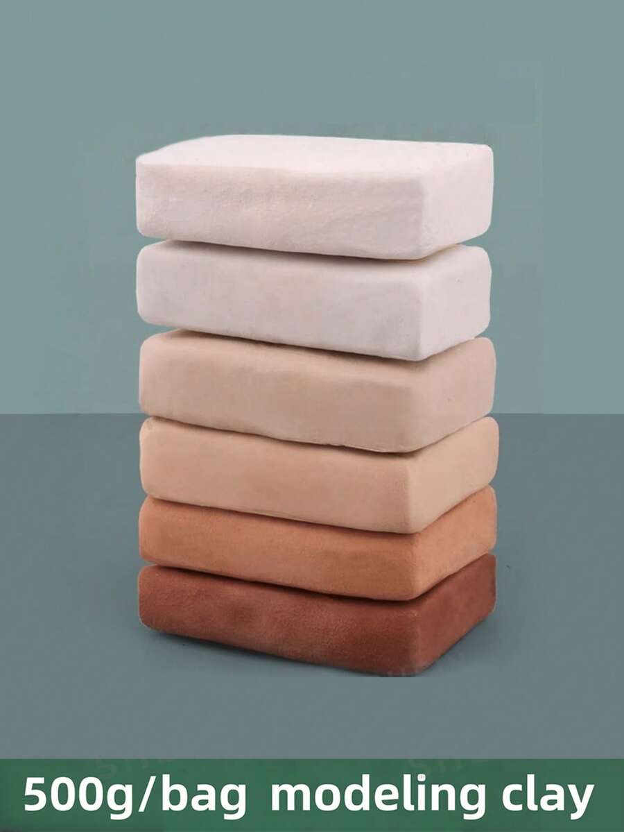 500g/Pack Pottery Clay Material Kit, Air-Dry Modeling Clay For DIY Crafts, Multiple Colors Available, Supplies For Pottery Arts & Crafts Tutorials