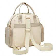 新妈妈背包，大容量孕妇尿布包，适合旅行，时尚手提包 - 彩色 - 查看 9