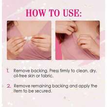 36 piezas de cinta de moda para ropa, cinta adhesiva doble cara, cinta adhesiva fuerte y transparente, segura para la piel, 36 tiras transparentes, cinturón - Blanco - Ver 3