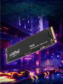 Crucial P310 SSD M.2 2280 PCIe Gen4 NVMe Internal SSD, Up To 7100 MB/S, Gaming For Laptop And Desktop PC, SSD Hard Drive, Gaming Pc Upgrade, Sleek Design, Highperformance Build, Pc Upgrade, Pc Builders - Black - View 9