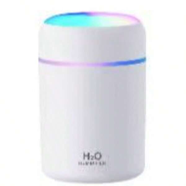 Humidificador mini portátil, de colores, de niebla fría, alimentado por USB. Perfecto para el dormitorio, la oficina y el coche