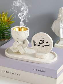 مجموعة من موقد البخور والزخارف الديكورية. حامل البخور، موقد البخور، عطر المنزل، ديكور المنزل. إنه مناسب لديكور المنزل، غرف النوم، غرف المعيشة (كزخرفة مركزية)، المكاتب، أماكن اليوغا، والحفلات، وخلق جو أنيق. كما يمكن استخدامه لديكور المعبد. هذا الموقد العطري هدية مثالية للأعياد، للعائدين إلى المدرسة، كهدية تخرج، أو كهدية للنساء.