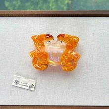 1个海洋系列醋酸纤维发爪夹,可爱海豚、海星设计,多功能马尾夹,独特创意透明醋酸纤维发爪夹,海洋生物系列,浮木瓶海星发夹,时尚海洋海螺发夹,优雅抽象海星醋酸纤维发爪夹,甜美女孩发饰度假发夹夏季沙滩 - 彩色 - 查看 17