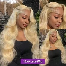 Body Wave 30 40 Inch 613 Blonde Hd Transparent Lace Frontal Brazilian Color 13x6 13x4 Lace Front Human Hair Wigs - S613 - View 4