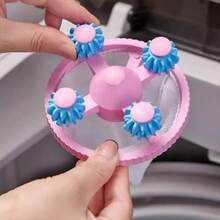 Bolsa de Filtro para Lavadora, Red Reutilizable, Bola de Lavandería, Atrapa Pelusas y Cabello, Elimina el Cabello de Mascotas, Recolecta Suciedad, Rodillo Desempolvador - Azul - Ver 3