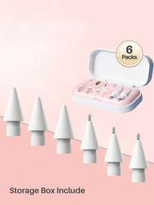 3/6/9 PCS Replacement Tips Compatible With Apple Pencil 1st/2nd Gen, Pencil Nibs Compatible With Ipad Pro Pencil 2/1 Gen,IPad Pro Pencil Sets Best Gifts For Christmas, Family, Friends, Birthday, Holiday Pen Accessories