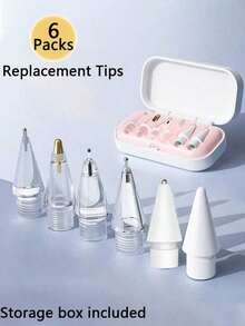 3/6/9 PCS Replacement Tips Compatible With Apple Pencil 1st/2nd Gen, Pencil Nibs Compatible With Ipad Pro Pencil 2/1 Gen,IPad Pro Pencil Sets Best Gifts For Christmas, Family, Friends, Birthday, Holiday Pen Accessories