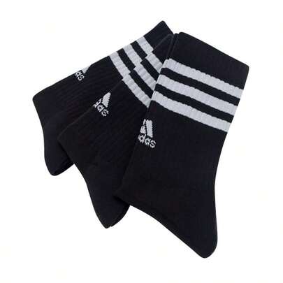 Adidas 3 pary wygodnych skarpetek codziennych, odpowiednich do fitnessu i sportu, unisex