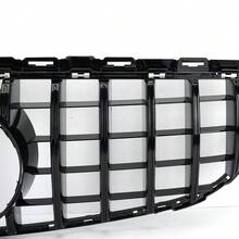 Front Hood Bumper Grill, Auto Front Hood Grill Grills, Front Bumper Center Grill kompatibel für W205 C205 C CLASS 2015-2018 GT GTR - Für W205 C205 C-KLASSE 2015–2018 - Übersicht 5