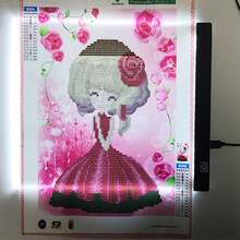 1 Piece Of Painting Sketch Reproduction Lamp Board, With 3 Brightness Adjustment Levels, Powered By USB, Portable Diamond Painting LED Lamp Pad, 5D Diamond Art Tracking Lamp Box Set, High Light Transmittance Acrylic Material, Back-To-School Season, Holiday Gift, Suitable For Diamond Painting, Sketch Painting, Oil Painting, Anime Design - Multicolor - View 11