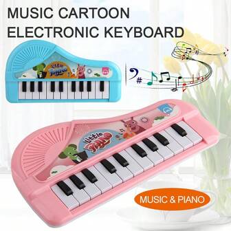 [Teclado electrónico mini] Teclado electrónico mini de 13 teclas, instrumento educativo portátil, piano analógico, juguete de teclado musical, teclado electrónico realista para adolescentes, música, juguetes para niños y niñas, regalos navideños, accesorios de piano