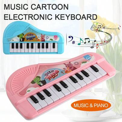 [ Mini Electronic Keyboard ] 13 Key Mini Electronic Keyboard Handheld Educational Instrument, Analog Piano, Music Keyboard Toy, Realistic Electronic Keyboard For Teenagers, Music, Boy And Girl Toys, Holiday Gifts, Children, Piano Accessories