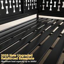 42 Inch Large Dog Crate With Soft Pad Indestructible Heavy Duty Steel Dog Crate Modern Bone-Shaped Pattern Big Removable Dog Cage With Lockable Wheels Indoor/Outdoor For Large Dog - BLACK(42.52"L x 29.92"W x 34.46"H) - 查看 4