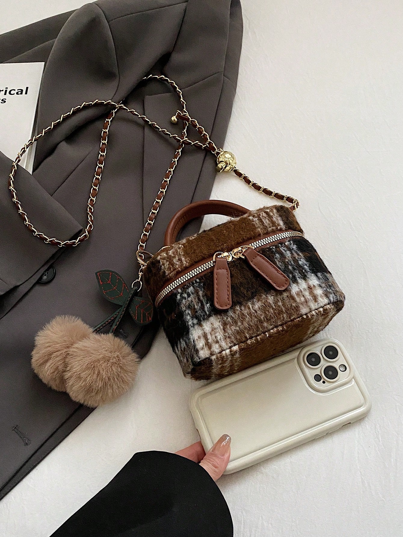 حقيبة جديدة خاصة جدًا للخريف/الشتاء، حقيبة بنية فر...