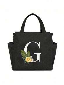 1 buc Geantă termică cu buzunar dublu Geantă de prânz cu capacitate mare, cu imprimeu de floarea-soarelui, pentru studenți, geantă termică pentru mese, geantă termică portabilă pentru picnic, geantă de prânz termică pentru birou, geantă de prânz școlară, geantă de prânz izolată pentru cutie de prânz, recipient pentru prânz pentru serviciu, birou, vacanță, pentru bărbați, pentru femei, pentru camping, cutie de prânz școlară, geantă de prânz multifuncțională pentru femei, cutie de prânz pentru școală, geantă impermeabilă pentru călătorii