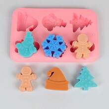 1 Khuôn silicon Giáng sinh, Khuôn nướng bánh có hình cây thông Noel, ông già Noel, mũ Giáng sinh, bông tuyết và người bánh gừng, Khuôn sô cô la Giáng sinh, Khuôn kẹo, Dùng để nướng bánh tráng miệng, bánh ngọt, quà tặng Giáng sinh, Thích hợp cho tiệc Giáng sinh, Trang trí Giáng sinh tại nhà, Đồ ngủ Giáng sinh, Quà tặng Giáng sinh - Nhiều màu - Xem 11