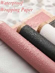 20 tờ giấy gói quà kiểu Hàn Quốc viền vàng, thích hợp cho đồ thủ công DIY, gói quà tặng, trang trí hoa, kích thước 23 x 23 inch, giấy lụa, phụ kiện bó hoa (Màu hồng) - Nhiều màu - Xem 5