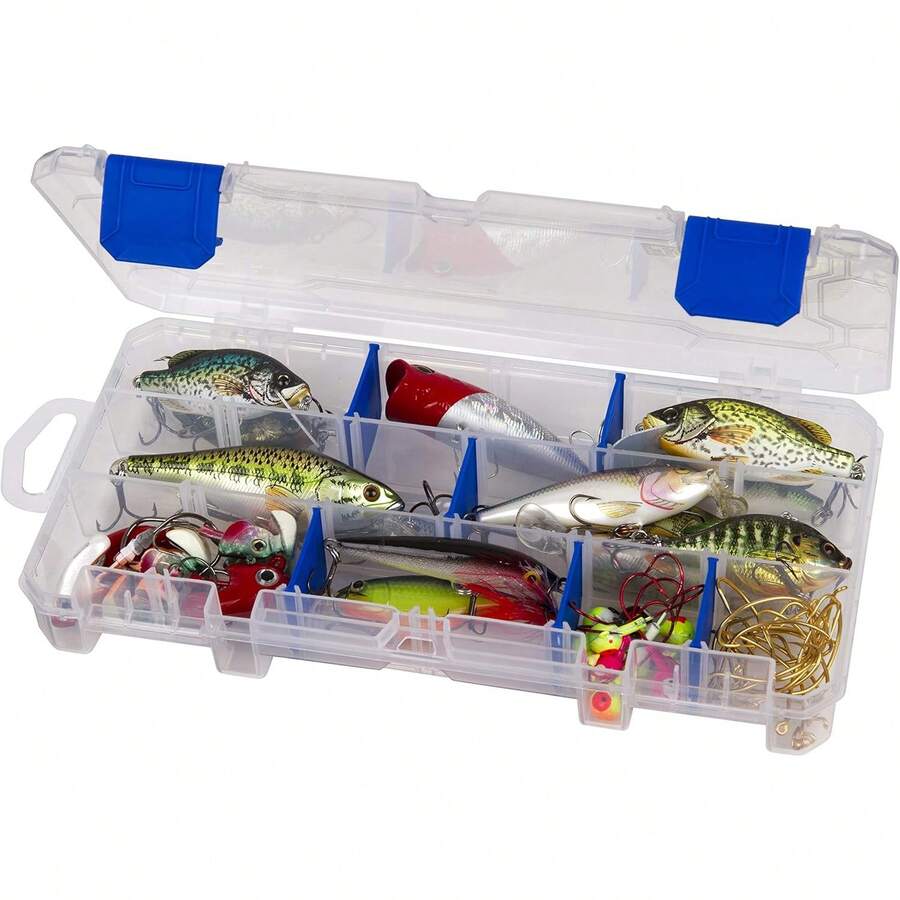 Flambeau Outdoors 3003 Tuff Tainer, caja de bandeja para aparejos de pesca, incluye 9 separadores cero, 18 compartimentos - 3003 Tuff Tainer - Ver 1