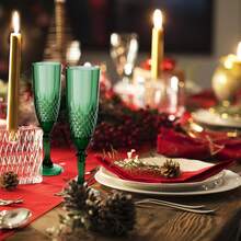 Plastic Champagne Flutes, Dark Green Plastic Wine Glasses Goblets Reusable Champagne Flute For Weddings, Bachelor Parties, Toasting, And Events - Giáng sinh xanh - Xem 4