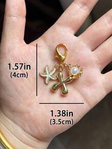 1 Stück A-Z Buchstaben Gold Bubble Buchstabe süßer Anhänger Schlüsselanhänger, Muschel- und Seestern-Accessoires, Schlüsselanhänger, Ringtasche, Rucksack-Anhänger, Auto-Anhänger, perfekt für Urlaub, Einkaufen, Strand, Camping, Geldbörse und Handtaschen-Accessoires. Geeignet als Geschenk für Frauen, Freunde, Klassenkameraden, Dekorationen, modisches kreatives Design Geburtstagsgeschenk, Sommer-Taschenbaumeln, modisches Accessoire für Damen, langanhaltend Metallschlüsselring, ästhetisches Geschenkidee, neuartiger Schlüsselanhänger, Rückkehr zur Schule Auto-Accessoires Goth Y2k' - Verschiedenfarbig - Übersicht 5