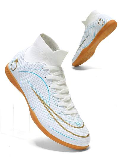 Herrfotbollsskor, Professionella höga fotbollsskor, Inomhusträningsskor för 5-manna