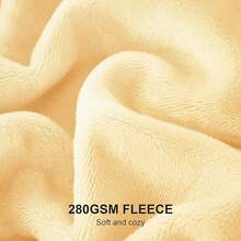 Sofa Blanket Living Room Cover SetFleece Blanket Twin Size, Soft Cozy Twin Blanket, Fuzzy Flannel Blanket Bed, Sofa, Couch, Travel, Camping, 60 X 80 Inches - 奶油黃 - 查看 3