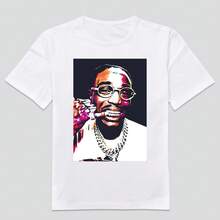 CAMISETA PERSONALIZADA QUAVO RAPPER MÚSICA HIP HOP R&B CAMISETA VINTAGE ARTISTA POP - Blanco - Ver 1