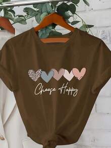 Women'S Printed Short-Sleeve T-Shirt - 淺藍色 - 查看 11